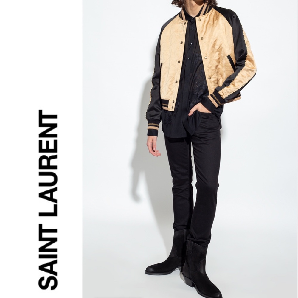 Saint Laurent Men's Eastwood 45 Western Booties 43